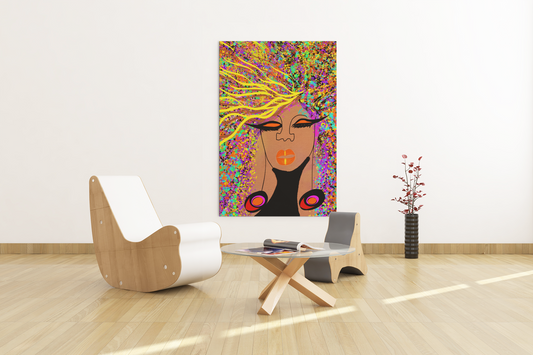 Blonde Highlights in My Fro - Wall Art